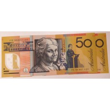 AUSTRALIA 1999 . FIFTY 50 DOLLARS BANKNOTE . EVANS/MacFARLANE . CONSECUTIVE PAIR . LAST PREFIX PE99